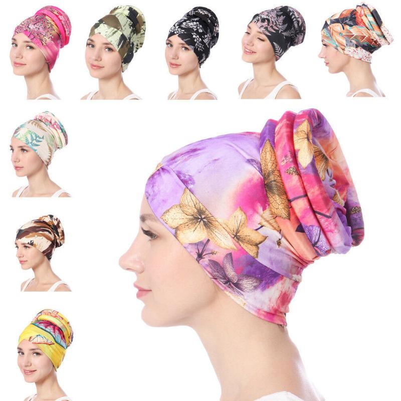 

Muslim Women Turban Hat Chemo Cap Hair Loss Cover Head Scarf Head Wrap Headwear Hair Accessories India Hat Chemo Cap New, Black