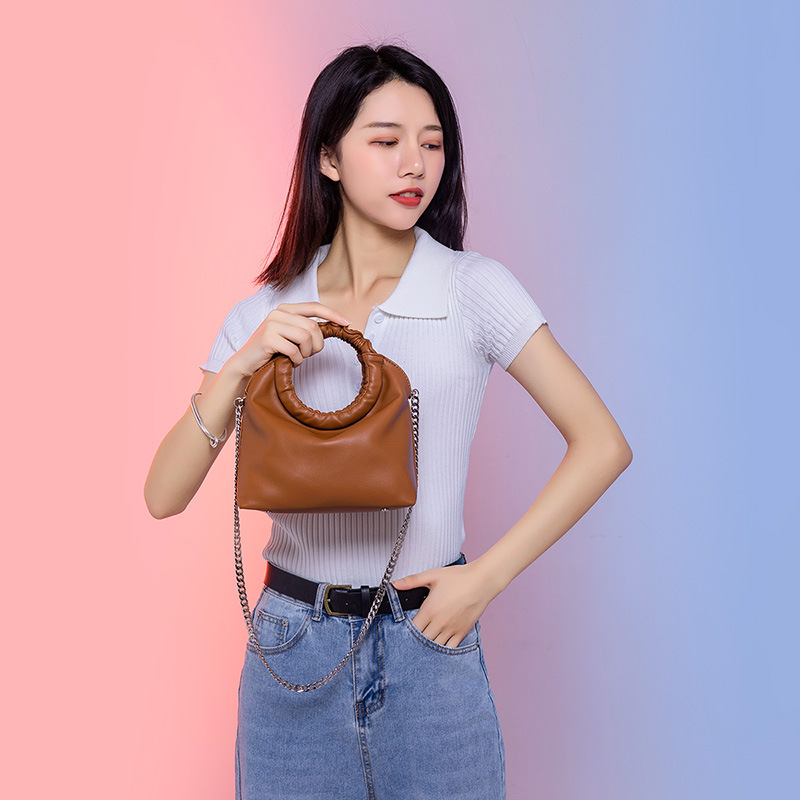 

2020 New Small Bag Messenger Bag Fashion Casual Wrist, Black