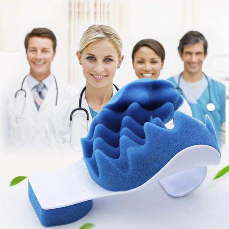 

Massage Pillow Support Pillow Cervical Pain Relax Spine Traction Alignment Re Device Travel For Cervical Neck T0M5