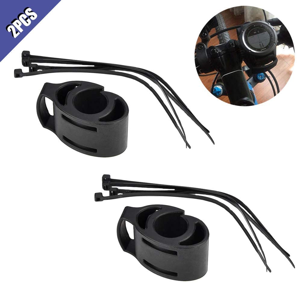 

2Pcs Quick Release Bike Handlebar Mount Kit Attach Watch to Bike Designed for Garmin Forerunner Watch Series 05CX 410 50 610 910xt etc, Black