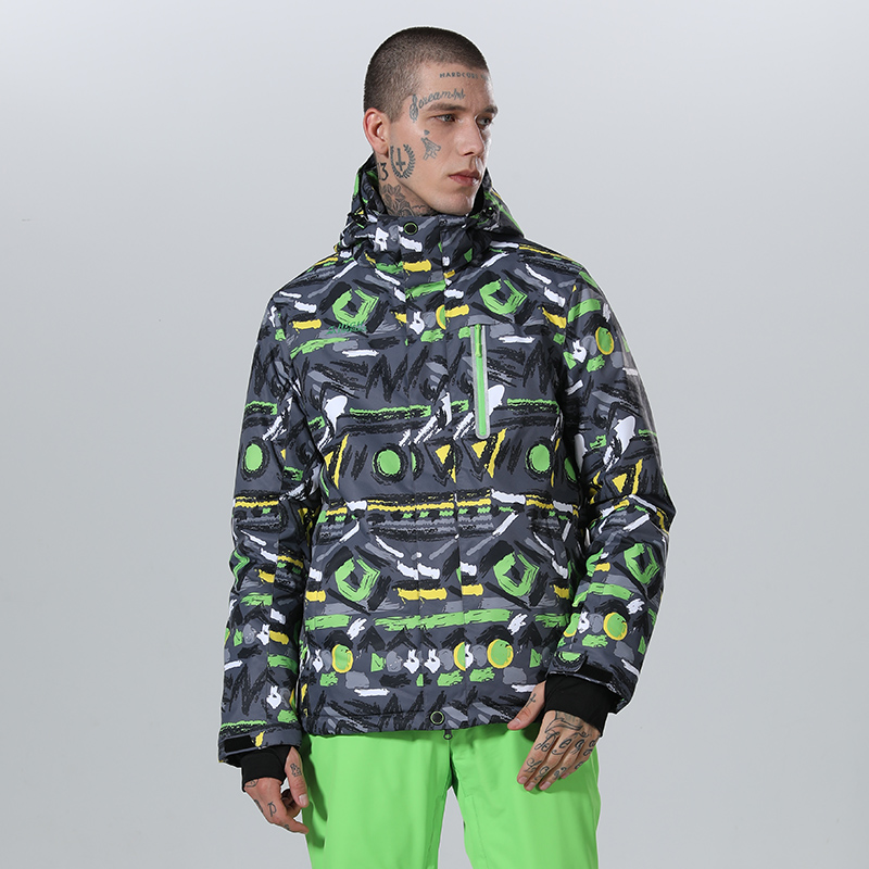 

2020 High Experience Ski Jacket Men Winter Jacket Men Snowboard Male Snow Jackets Skiing Snowboard Sport Coat Waterproof, Grey jacket