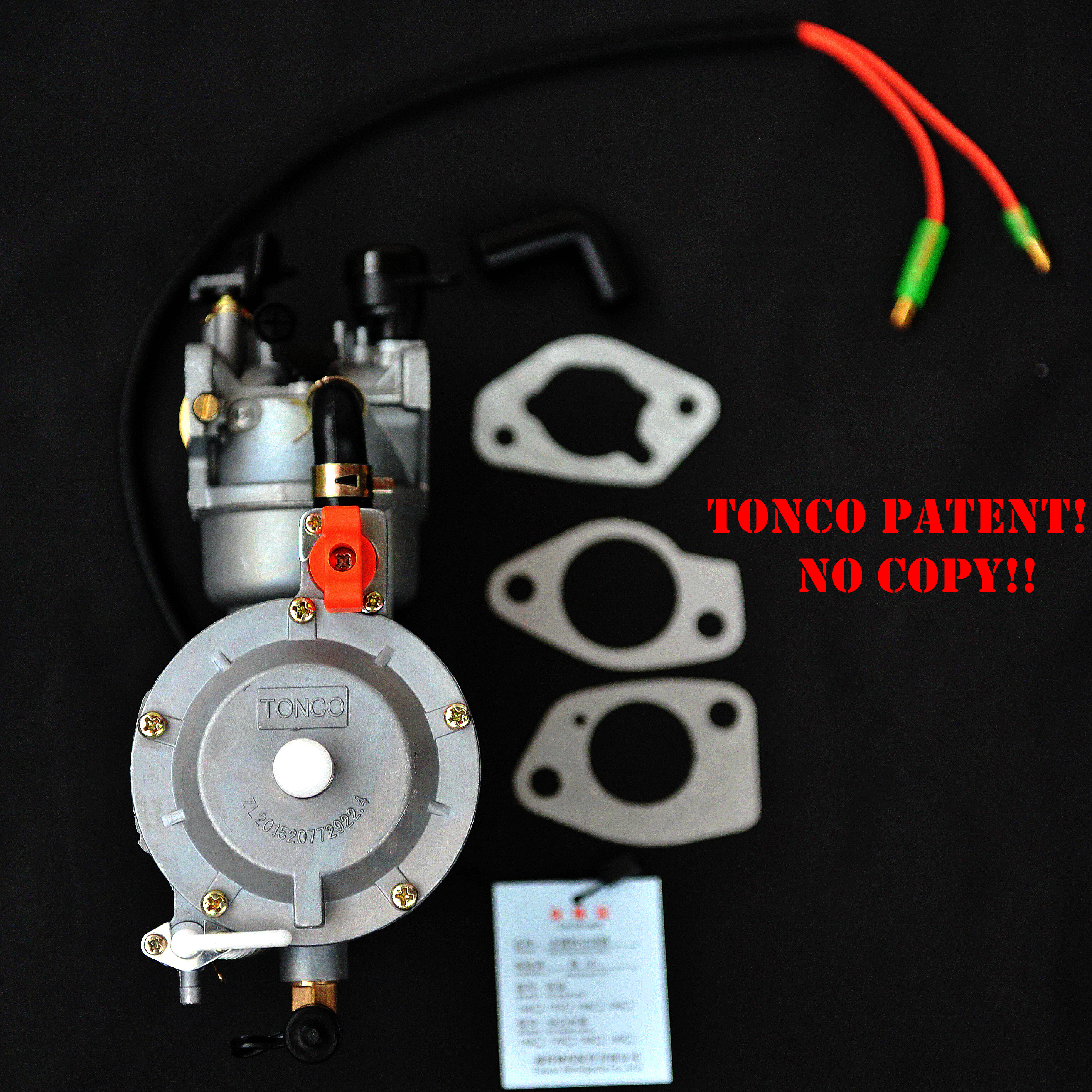 

dual fuel carburetor with auto choke LPG NG propane conversion kit for gasoline generetor hybrid 6KW 6000W 190F