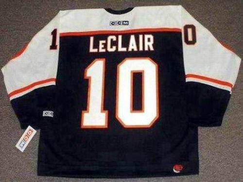 

JOHN LeCLAIR Philadelphia Flyers 2002 CCM Turn Back Hockey Jersey All Stitched Top-quality Any Name Any Number Any Size Goalie-Cut, As photo