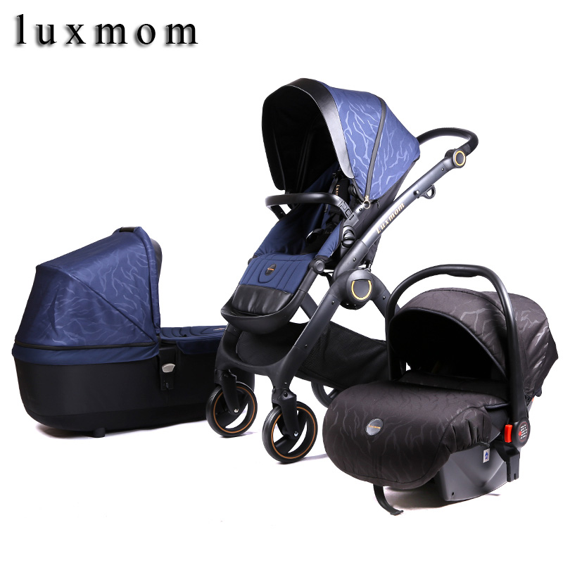 

luxmom 2020 new stroller 2-in-1 3-in-1 baby car seat baby stroller for Newborn winter