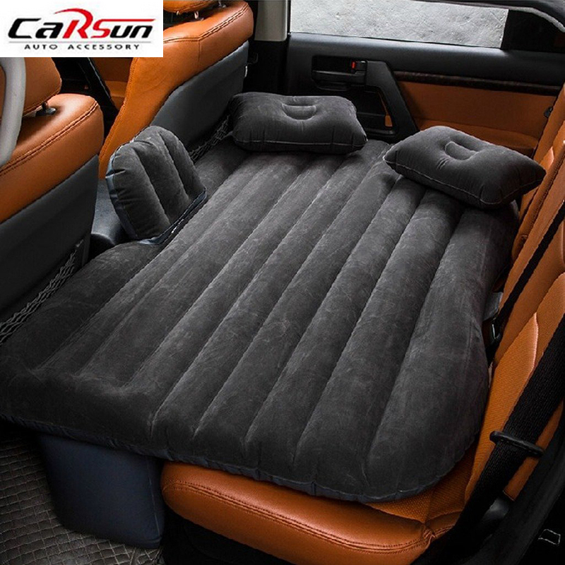 

Car Travel Inflatable Mattress Air Bed Cushion Camping Universal SUV Extended Air Couch with Two Pillows Portable Bed