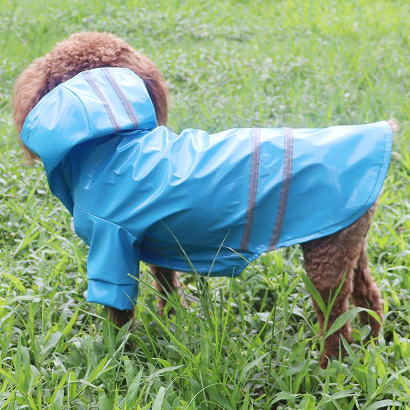 

Pet dog clothes Outdoor Puppy Rain Coat Waterproof Hoodie Colthes S-XL Jacket hooded raincoat for Dogs Cats apparel, Black