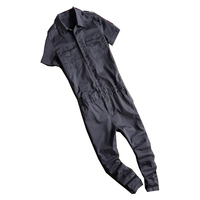 

Male Suspenders 2020 New Casual Denim OverallsDark gray Jeans Pockets Men' Bib Jeans Boyfriend Jumpsuits, Dark grey