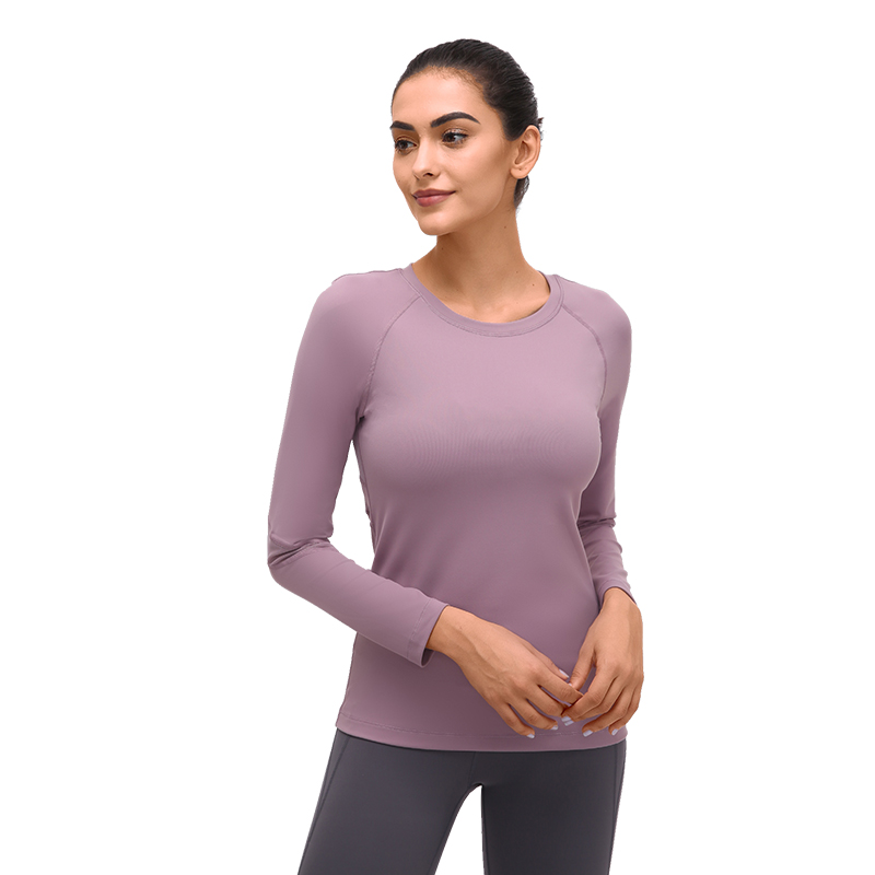 

Loose Fit Mesh Patchwork Workout Sport Shirt Women Long Sleeve Solid Yoga Fitness T-shirt Breathable O-neck Gym Exercise Tops, Black