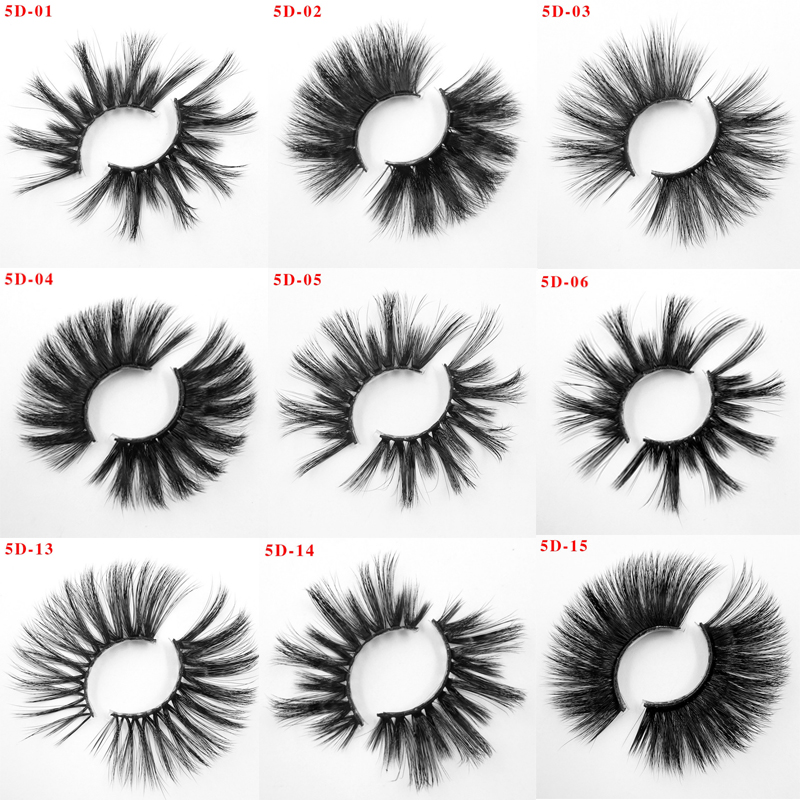 

1Pair Natural 5D False Eyelashes Fake Lashes Makeup Kit Soft Fake Eyelashes Extension Makeup Wholesale 5D Mink