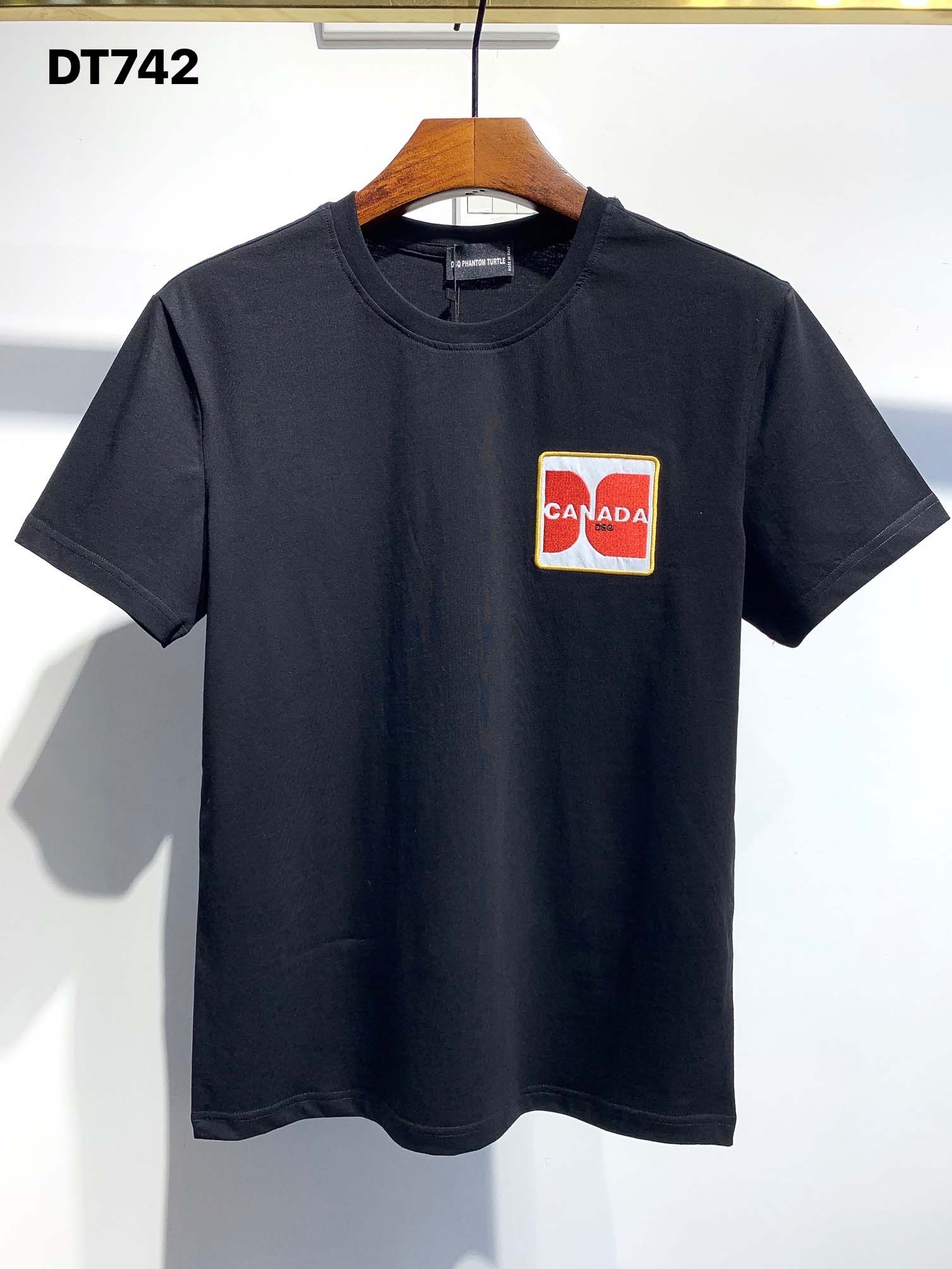 

DSQ PHANTOM TURTLE 2020SS New Mens Designer T shirt Italy fashion Tshirts Summer Men DSQ T-shirt Male Top Quality 100% Cotton Top 5891, Black