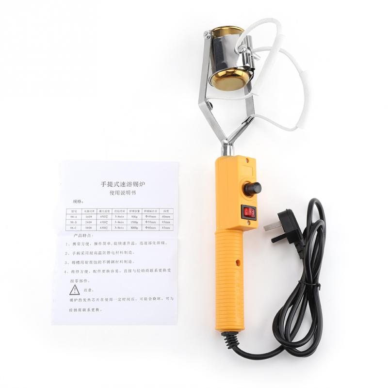 

180W/280W Electric Tin Solder Pot Melting welder Solder Pot Mini Handheld with Temperature Control