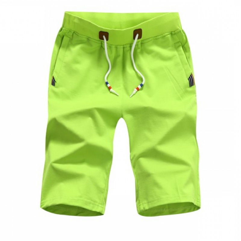 

Summer New Products Men Trend Japanese-Style Korean-Style Loose-Fit Youth Solid Color Fashion Casual Short Beach Shorts Men'S Sh, Blue