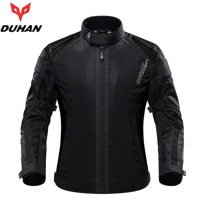 

DUHAN Motorcycle Riding Jacket Men Summer Mesh Breathable Motociclista Jaqueta Moto Motocross Jacket with CE Protective Gear