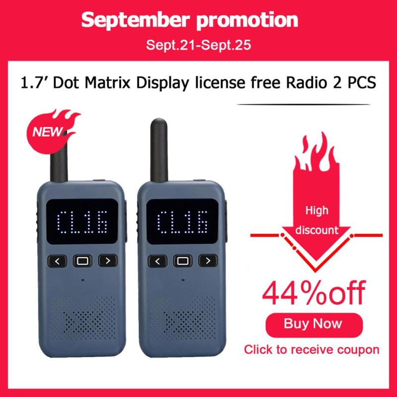 

Walkie Talkie 2pcs Retevis RB619 PMR446 Radio PMR Walkie-talkie RB19 FRS 1.7' Dot Matrix DisplayType-C Charge Walkie-Talkies