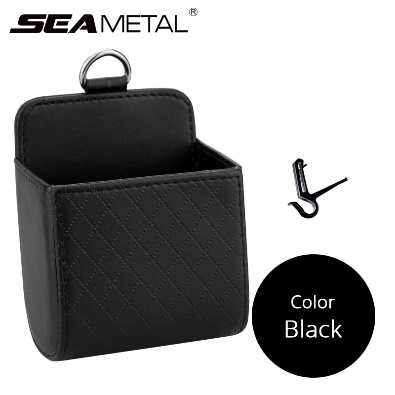 

Car Storage Air Outlet Vent Hanging Bag Auto Air Conditioner Organizer Clips Universal Dashboard Storage Box for Phone Holder