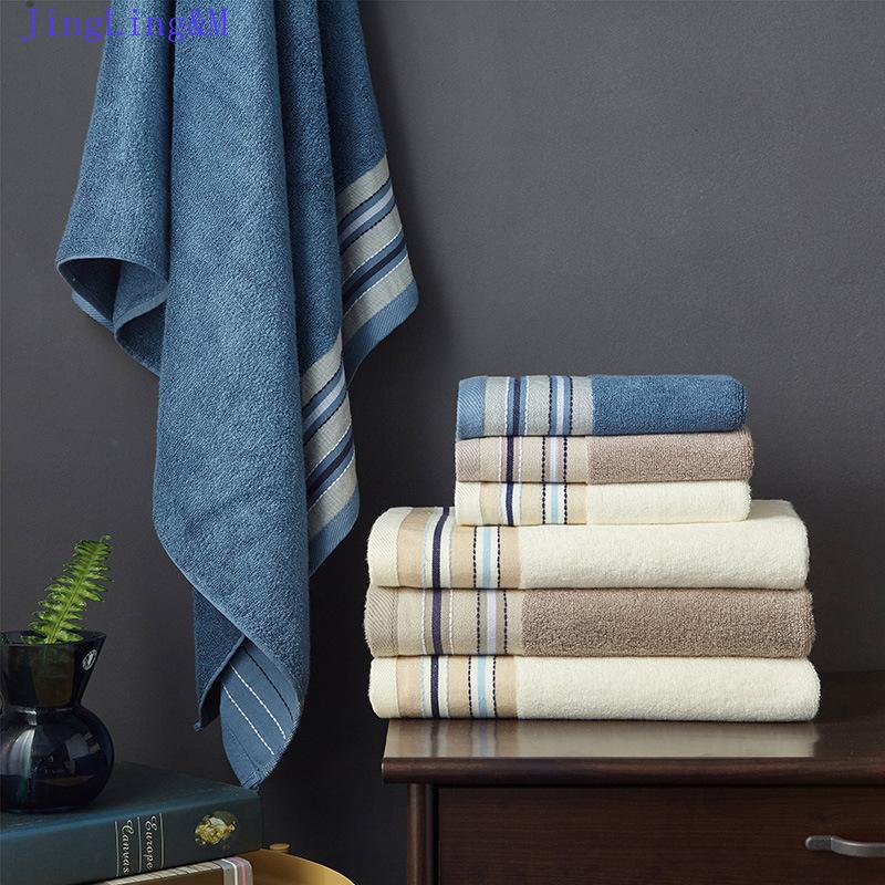 

Towel Bamboo Fiber Face Bathroom Bath Set, Soft And Skin-Friendly, Suitable For Home Travel, 3 Pcs Set70Cmx140Cm, Brown set