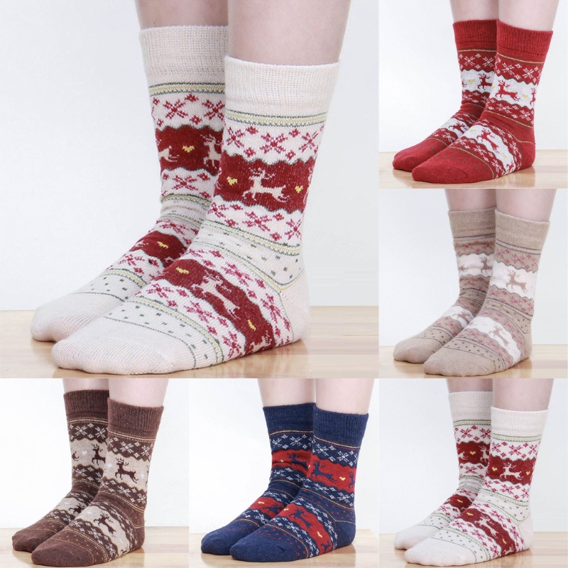 

Women Winter Socks Christmas Gift Warm Wool Socks, Ny