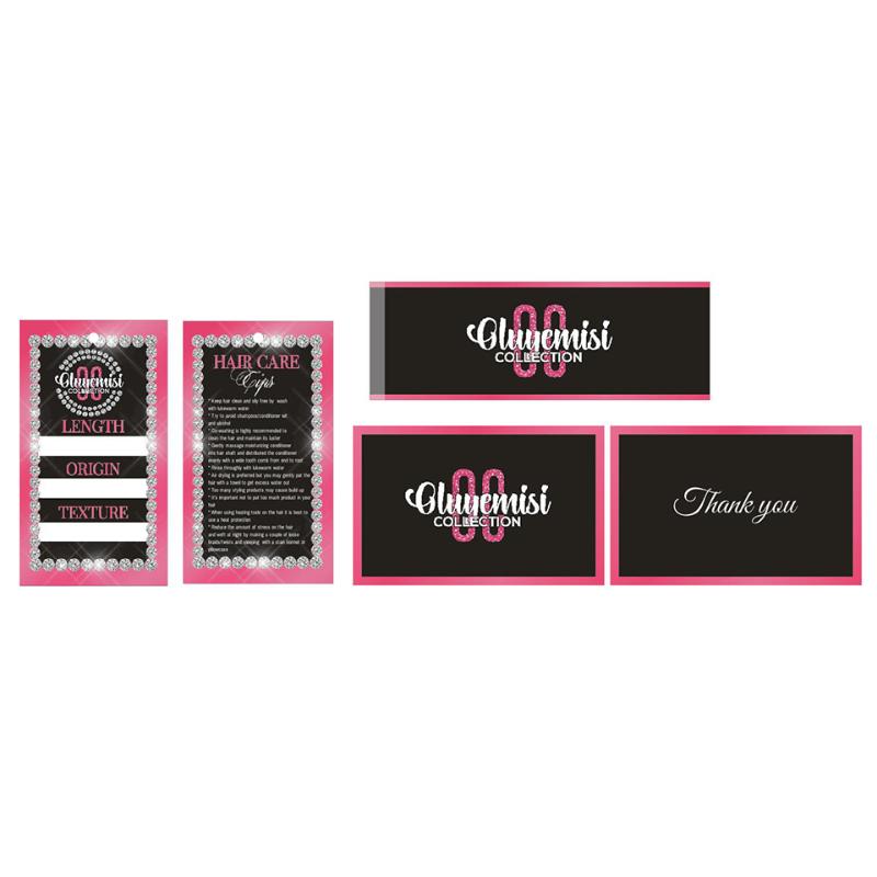 

Customized logo brand name printing shopping Thank you card, paper swing hang tag labels,self ahdesive wrap stickers for hair