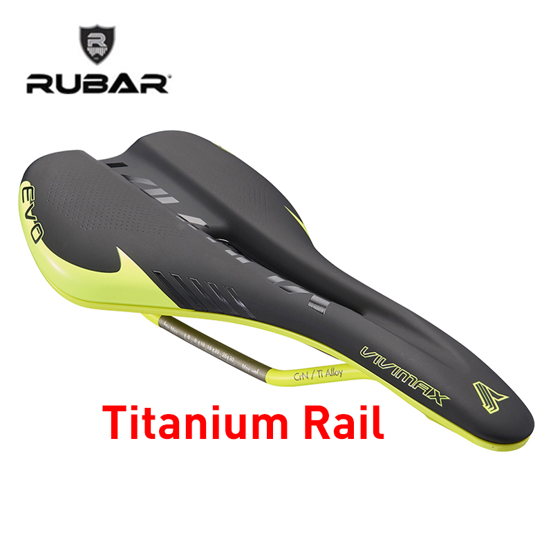 

Bike Saddles RUBAR EMIRATES PLUS 3255N Bicycle Saddle MTB Mountain Road Hollow Design Titanium CR-Mo Rail Triathlon
