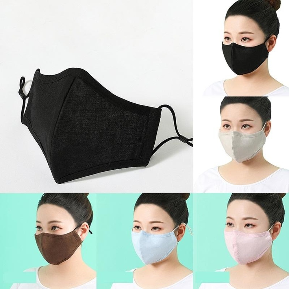 

Pure Cotton Face Masks Three-dimensional Breathable Thin Adult Mask Dustproof Sunscreen Anti-Haze Mask