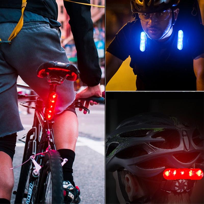 

Outdoor Bike Light Waterproof 5 LED MTB Safety Warning Bike Light Rear Tail RED Lamp 4 Mode USB Recharge Accessories