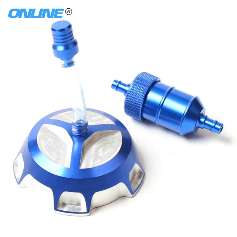 

Four Colors CNC Aluminum Fuel Tank cap with Oil Filter for 110 125 140 150 160cc Dirt Bike Pit Bike parts set