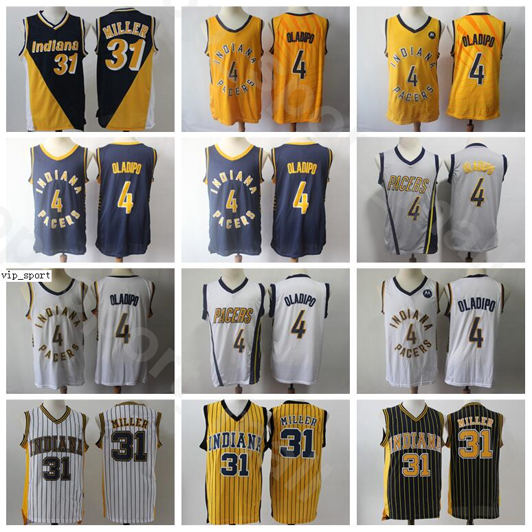 

Edition Earned City Victor Oladipo Jerseys Men Basketball Reggie Miller Uniform Stitched Home Away Navy Blue Black White Yellow Grey, 4 grey