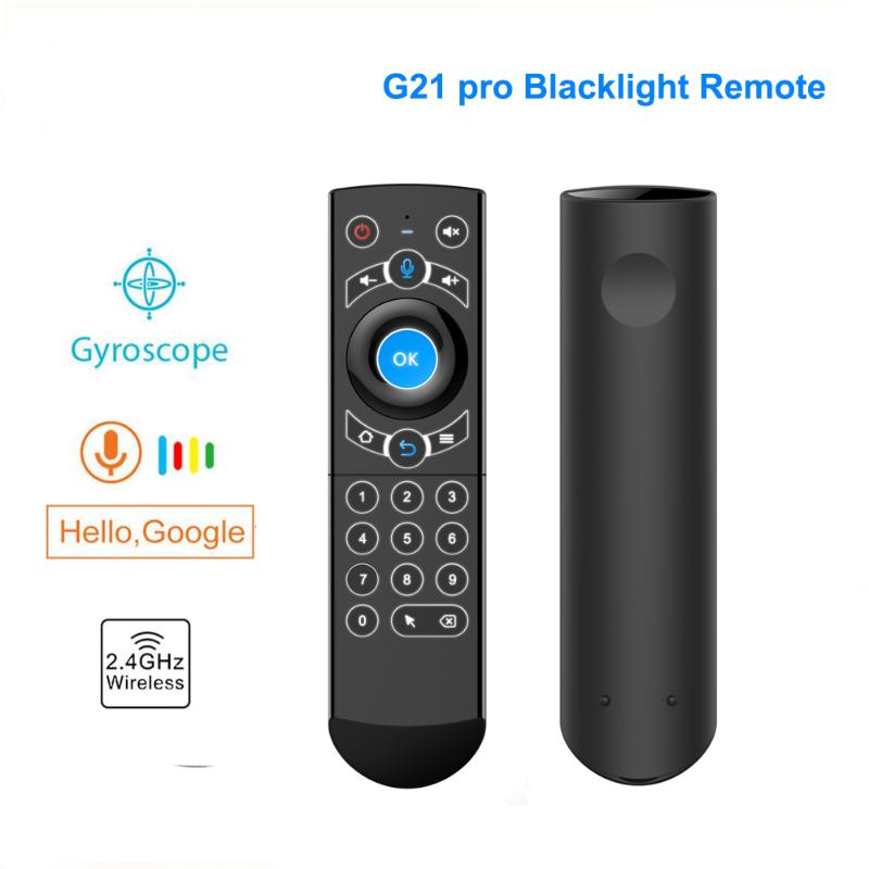 

G21 pro Backlit Google Voice Air Mouse 2.4GHZ g21s Wireless Remote Control airmouse For Mag 250 322 HTv 5 android Tv Box