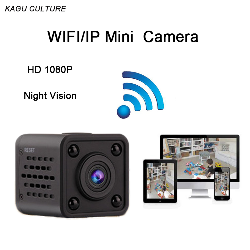 

HD 1080P Mini Wifi Camera Wireless Night Vision Cam Wireless IP/AP Camera Remote Recording Video Micro Camcorder Car Sport DV, As pic