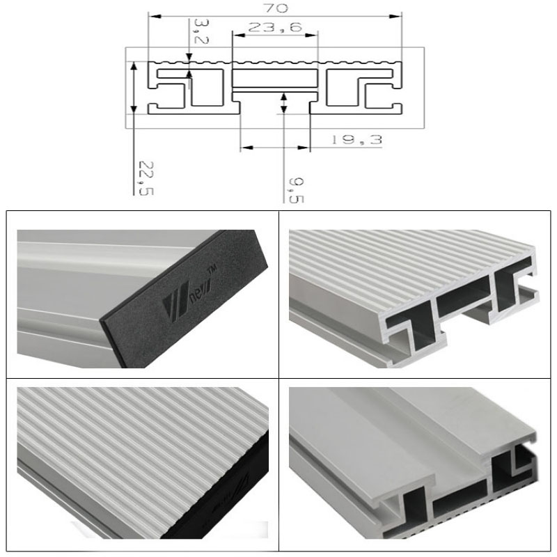 

450/600/800mm Aluminium Profile 70mm height T-tracks For Woodworking workbench DIY modification