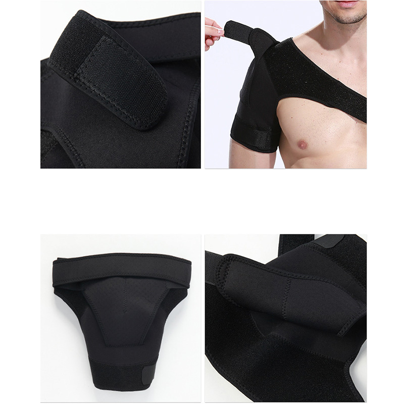 

Hot Shoulder Support Brace Back Guard Wrap Belt Band Pads Single Shoulder Adjustable Breathable Sports Care Guard Protect DO2, Right