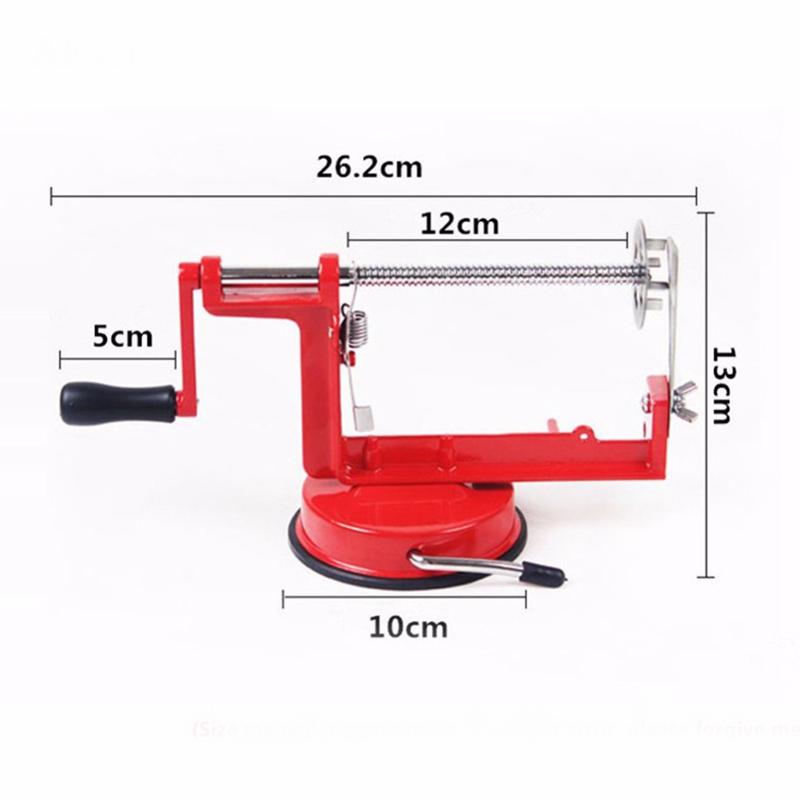 

Hot sale Potato Twist Slicer Stainless Steel Kitchen Accessories Spiral Chip Slicer Manual Cutting Machine Red Metal