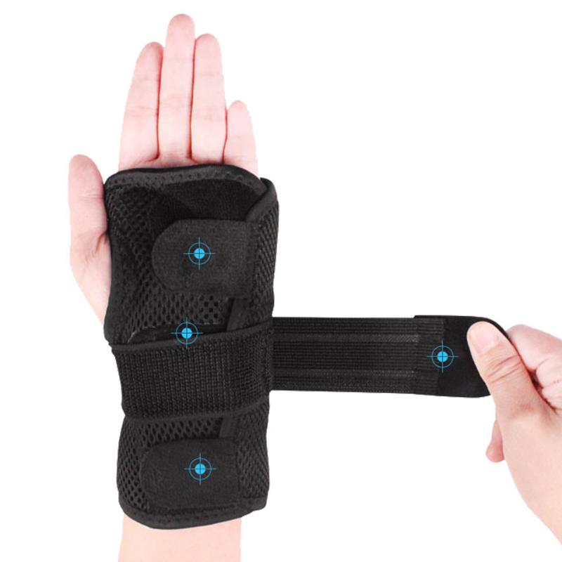 

Aolikes 1PCS Wrist Splints Wrist Support Brace for Arthritis Tendonitis Night Sleep with Palm Cushion Pad Right Left Hand, Right hand