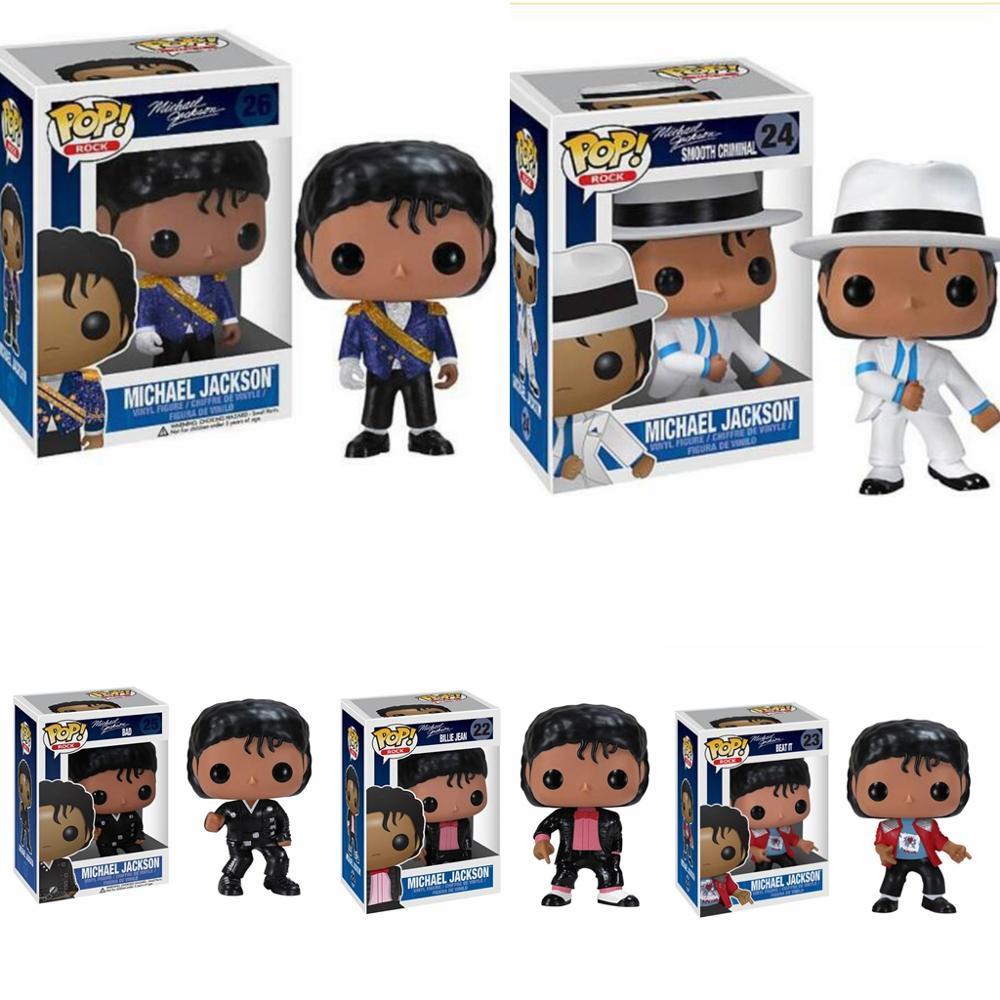 

Michael Jackson Action Figure Anime Figure Dolls BEAT IT BILLIE JEAN BAD Vinyl Collection Cartoon Model Kids Toys Boy Birthday Gift, Blue