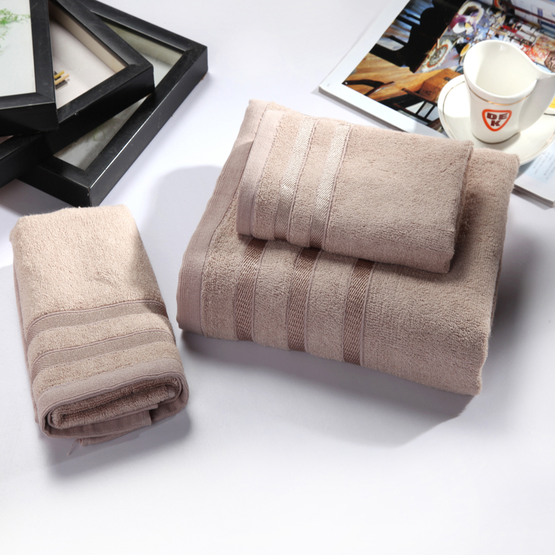 

luxury cotton hotel towel set 1 bath towel 2 face towel/camel/grey/violet for home/hotel//swimming use