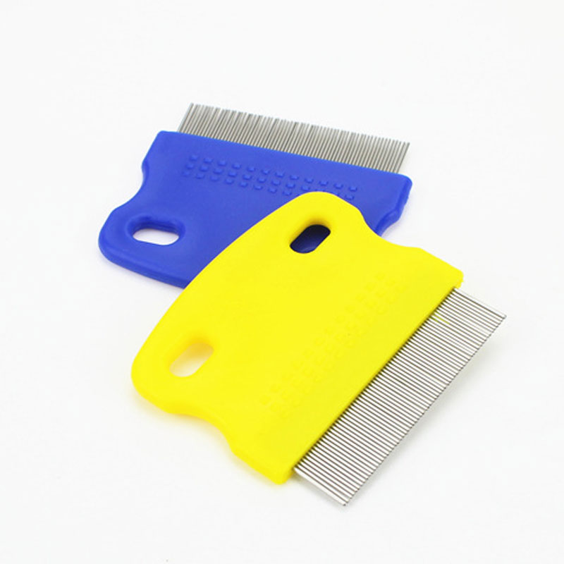 

Professional Stainless Steel Lice Nit Comb Louse for Cat Pet Head Lice Treatment Dog Grooming Comb Remover, Mixed