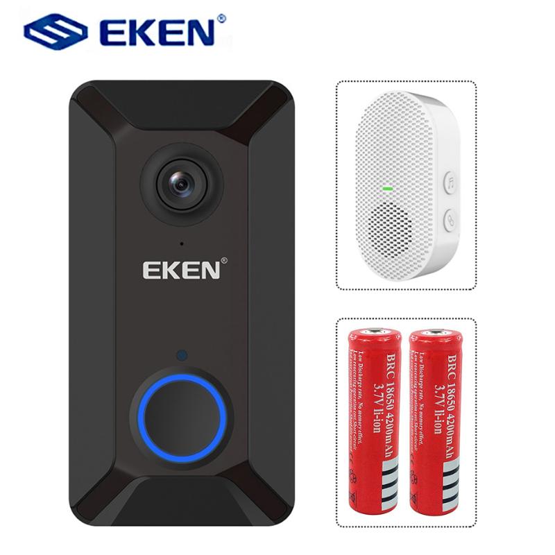 

EKEN V6 WIFI Smart Doorbell 720P with Chime Video Visual Intercom Cloud Storage Wireless Home Security Camera wholesale Lots
