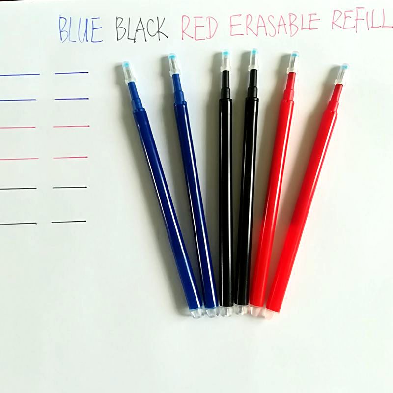 

Friction Pen Erasable Pen Refill Rod Frixion School Stationery Writing Tool Black Blue Red 0.7mm Gel Student papelaria