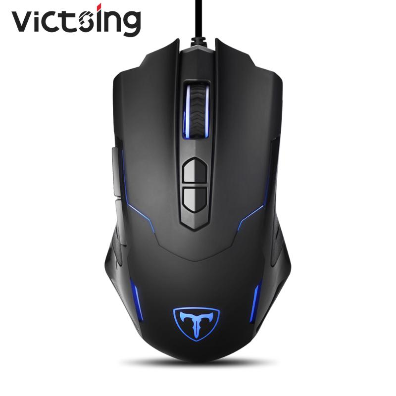 

VicTsing PC034 Gaming Mouse Wired 7200 DPI Adjustable Mouse 7 Programmable Buttons LED Backli Ergonomic USB Computer Mice For PC