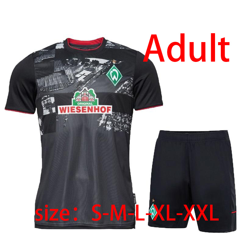 

best quality in stock 19 20 thailand SV Werder Bremen soccer jersey Bremen 2019 2020 M. EGGESTEIN OSAKO KLAASSEN PIZARRO football shirt, Black;yellow