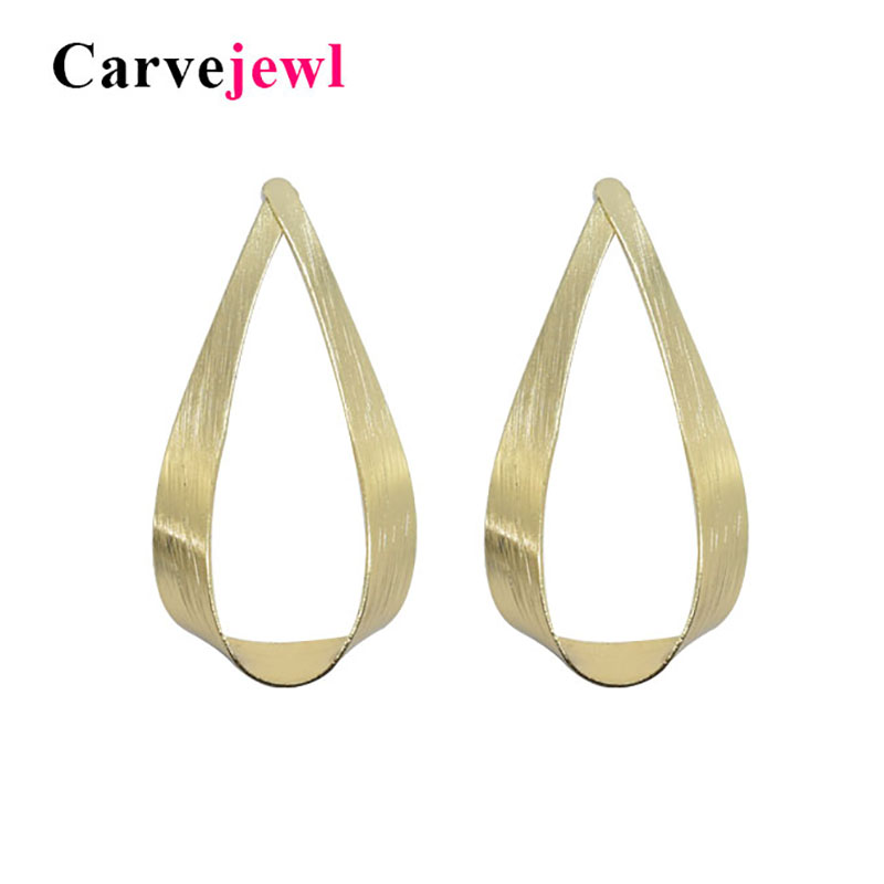 

Carvejewl stud earrings water drop hollow earrings for women fashion jewelry gothic 2020 spring style girl gift bijoux hot sell