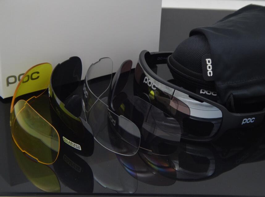

POC Aspire Mountain Bike Glasses Sport Cycling Sunglasses Goggles With 5 Lens