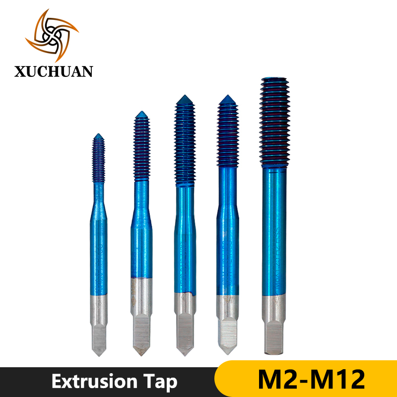 

Extrusion Taps HSS Thread Tap Fluteless Forming Machine Taps M2-M12 Metric Machine Plug Tap Nano Blue Coating Screw Drill