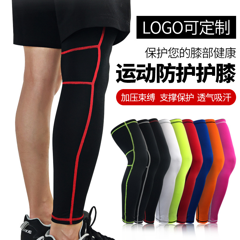 

Elastic Knee Support Knee Protect Breathable Basketball Football Sport Safety Kneepad Volleyball Pads Training, As pic