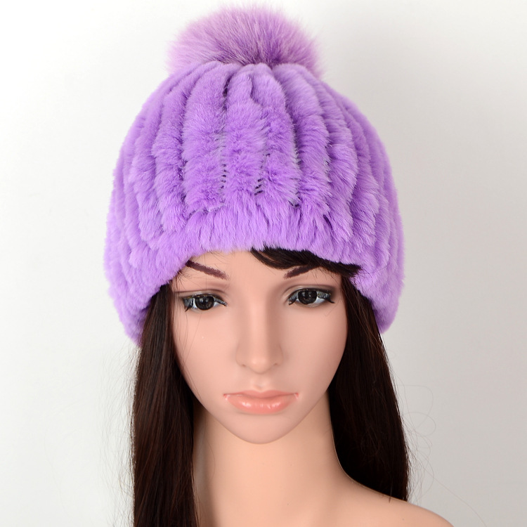 

FASHION Winter hat red/white fur hats bomber hats for skiing, Black