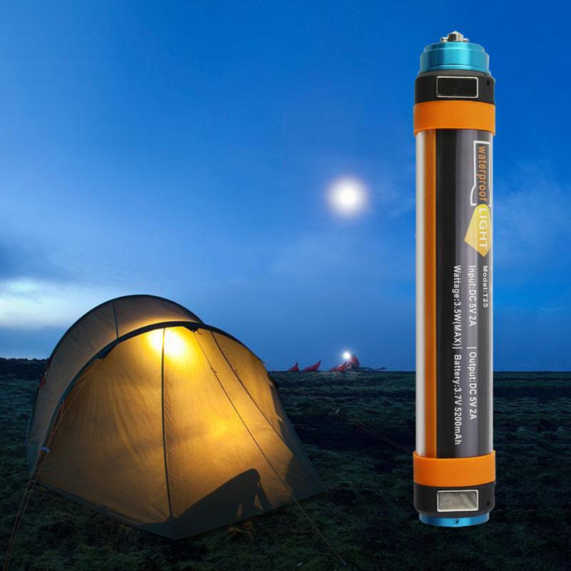 

IP68 LED Camping Lantern Tent Light USB Charging Outdoor Emergency Power Light 6 Modes Mosquito Repellent