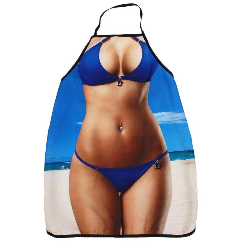 

Kitchen Apron for Sexy Women Men Sexy Bikini Funny Anti-Oil Apron Cooking Cookware Tools Party Supplies