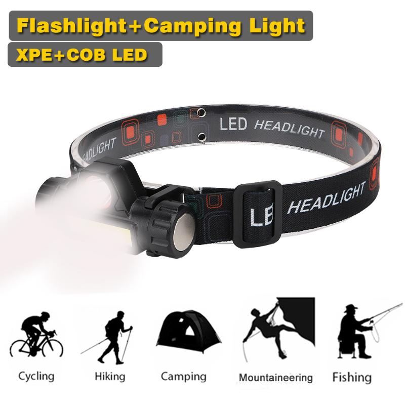 

Waterproof XPE Cob Led Headlamp 60° Headlamp Led 3w Rechargeable Outdoor Camping Hiking USB Torch
