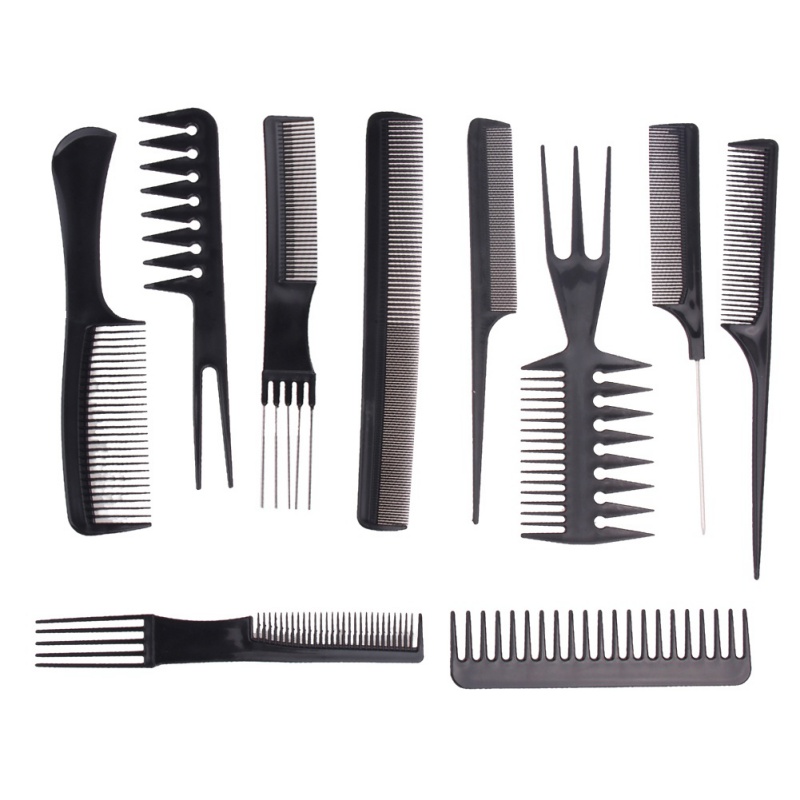 

10pcs/Set Hair Brush Hair Salo Professional Combs Barber Comb Brushes Anti*static Hairbrush Care Styling Tools*s