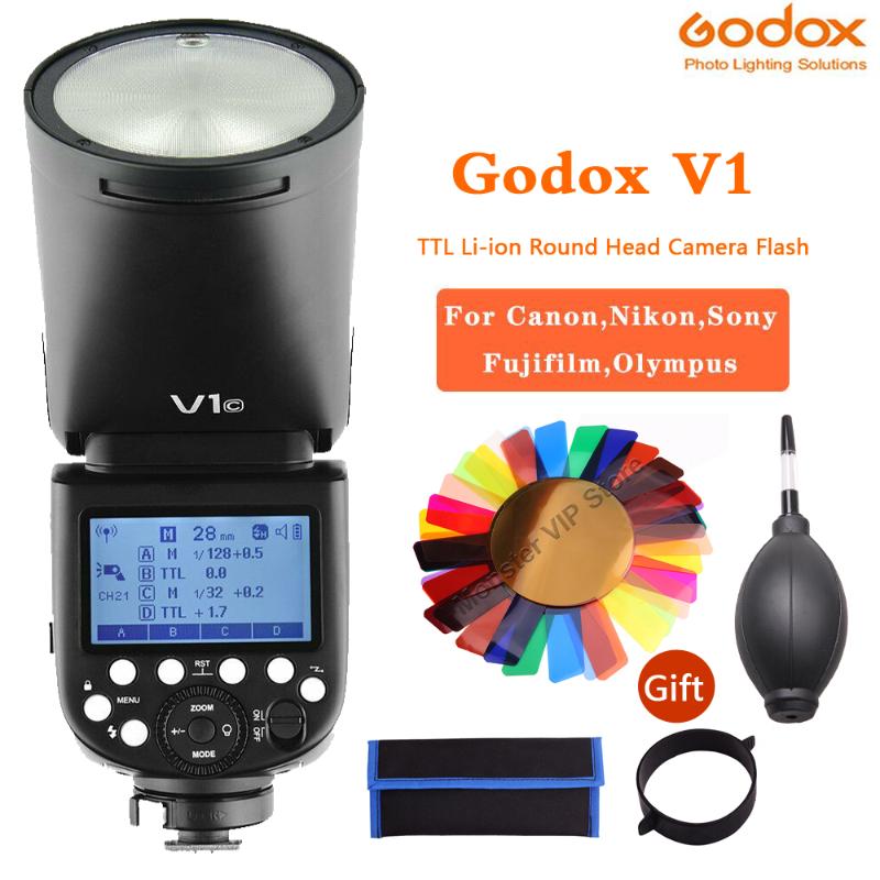 

Godox V1 Flash V1C V1N V1S FlashlightL 1/8000s HSS lithium battery Speedlite Flash for Camera